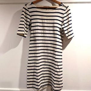Striped short sleeve dress
